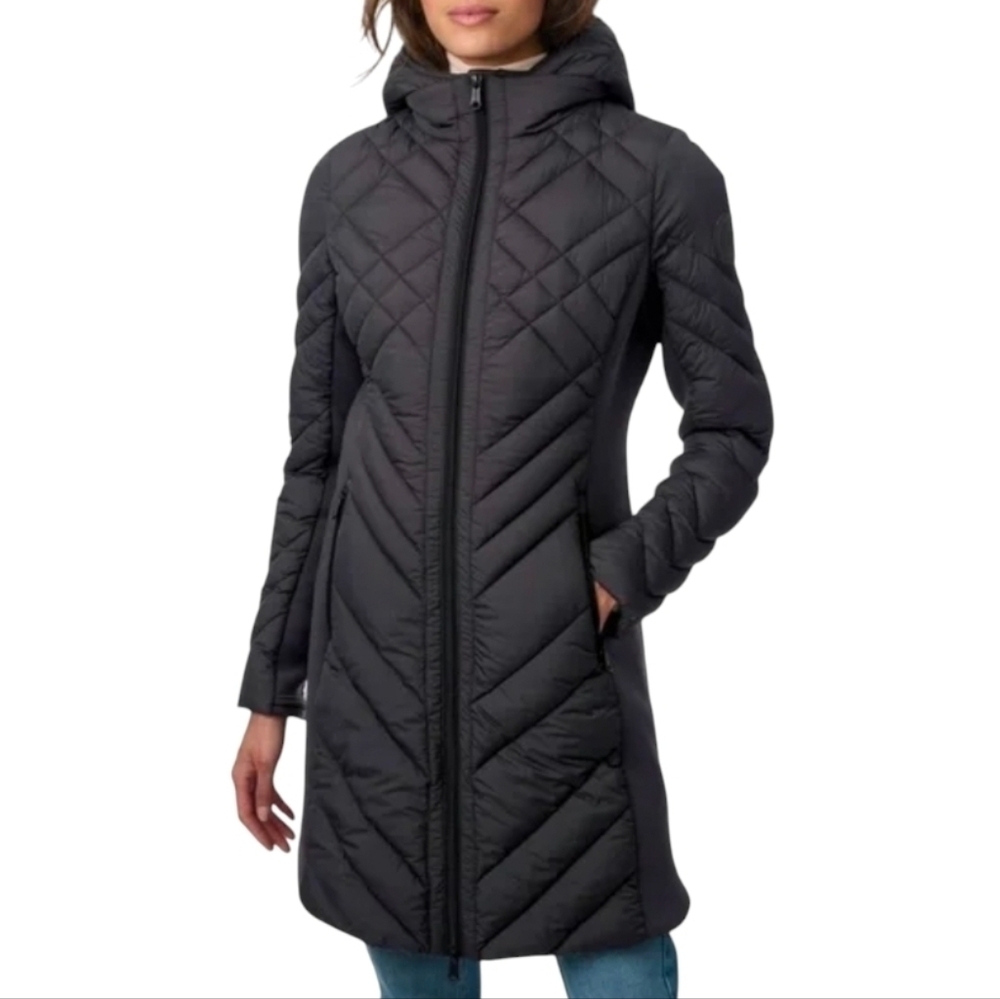 Bernardo Black Quilted Puffer Jacket